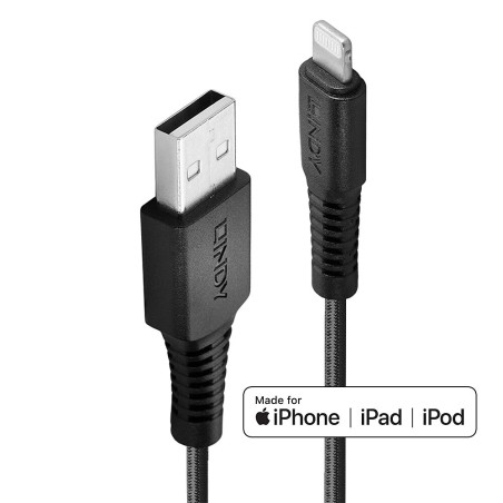 Lindy 3M Reinforced USB Type A to - Durable & High-Performance Cable 31293